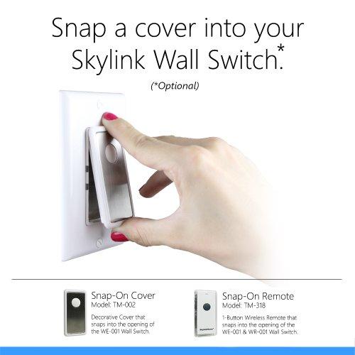 Skylink SK-8 Wireless DIY 3-Way On Off Anywhere Lighting Home Control Wall Switch Set - No neutral wire required