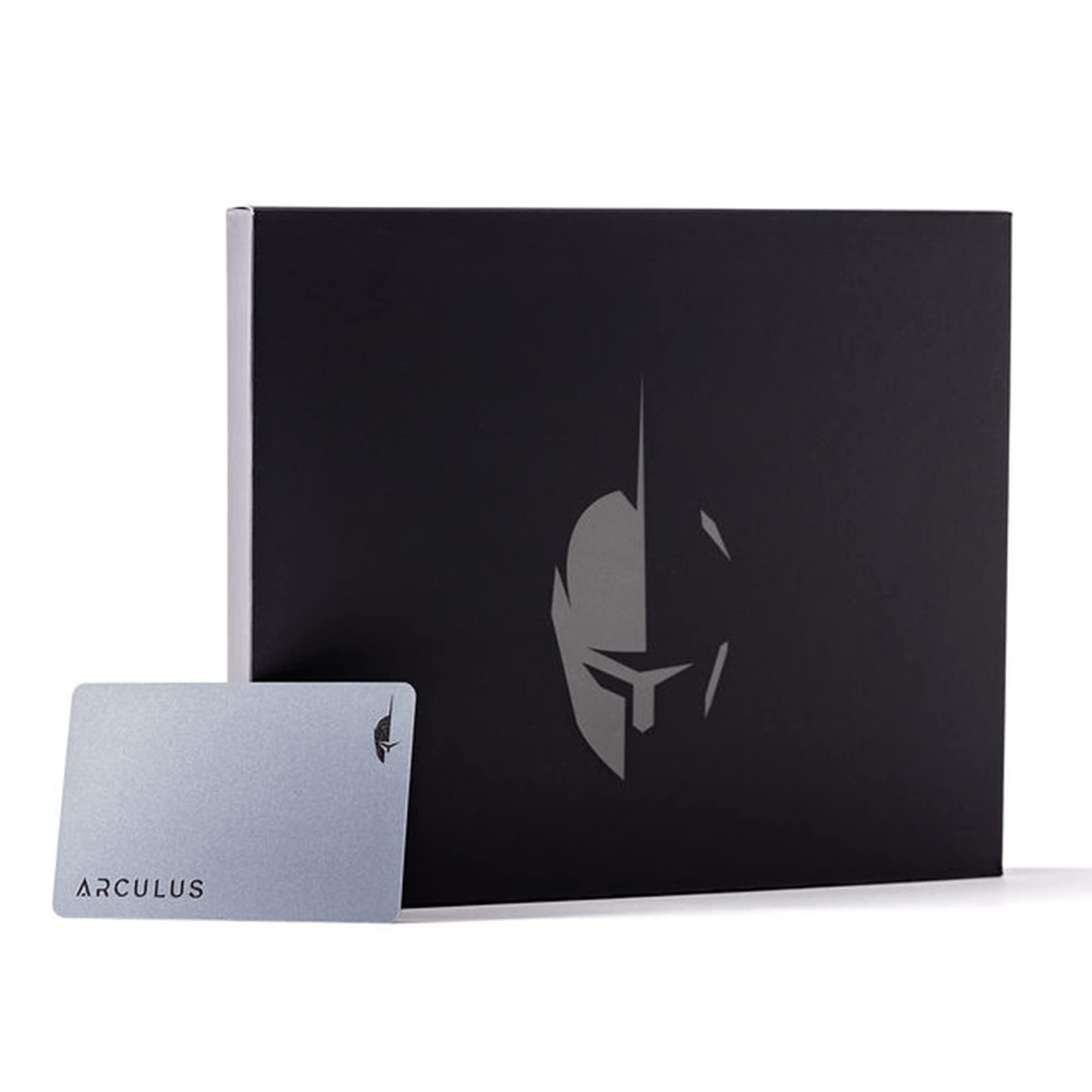 Arculus Arculus Crypto Cold Storage Wallet, Secure Bitcoin Wallet, Crypto hardware wallet for NFTs, Ethereum, Bitcoin, Cardano and Other Cryptocurrencies, 3-Factor Authentication Crypto Wallet, Silver