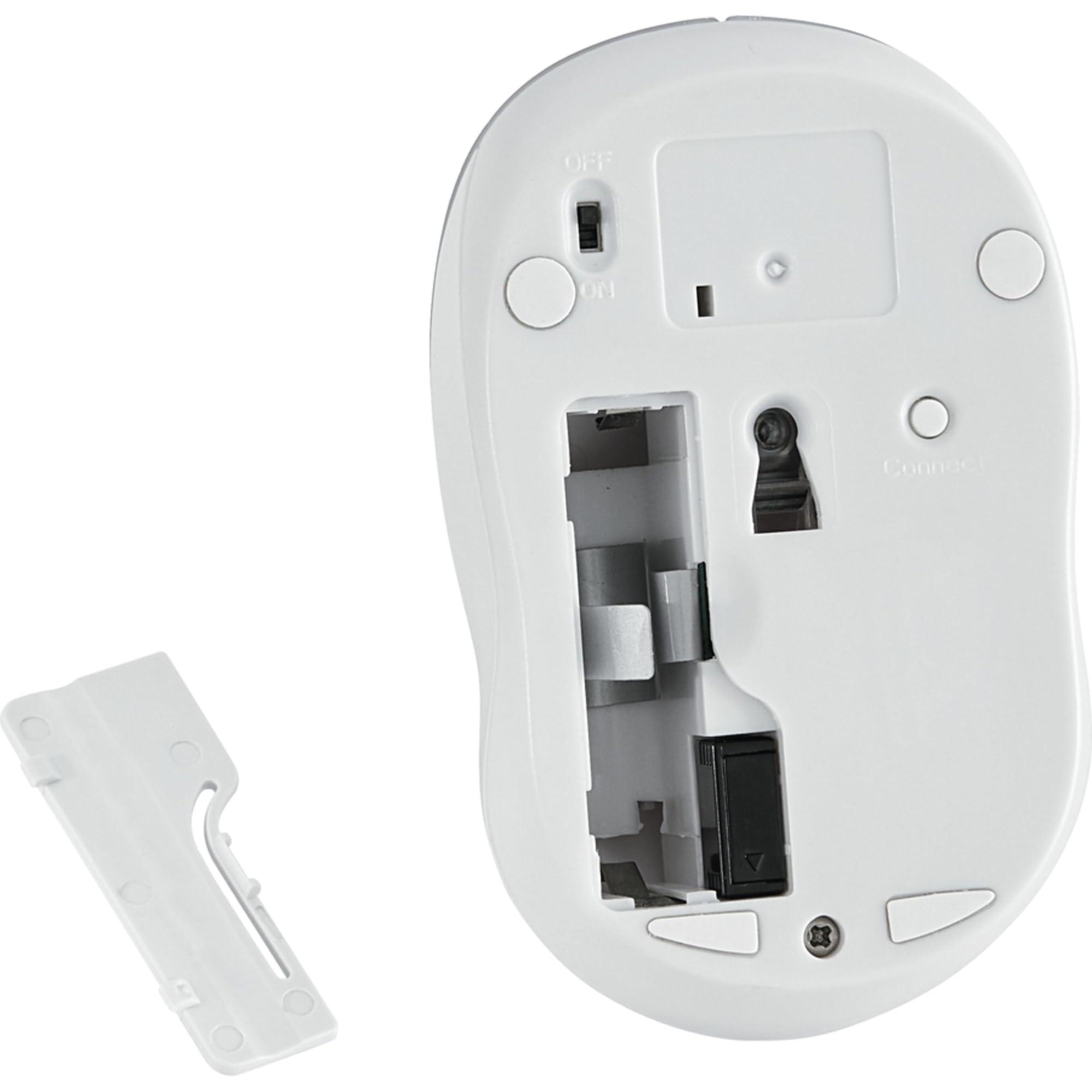 Verbatim Verbatim 2.4G Wireless LED Silent Mouse - Noiseless and Silent Click Computer Mouse with Nano Receiver for Mac and PC - Silver