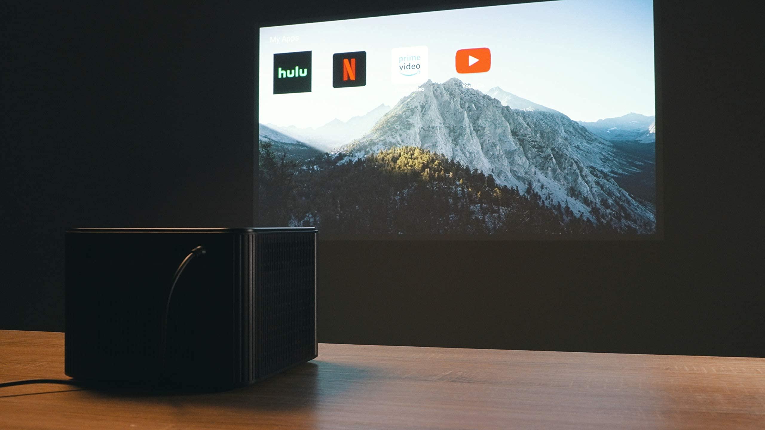 Miroir Miroir Ultra Pro 1200S DLP Smart Streaming 1080p Projector, Home Theater and Gaming, 1000 LED Lumens, DLP Technology, 2X 10-watt Speakers