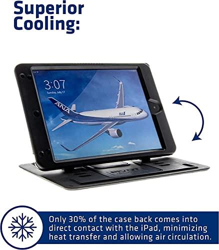 PIVOT PIVOT MN5 Versatile Tablet Case - Fits iPad Mini 5th gen & iPad Mini 4-360 Degree Protection - for Professional Pilots, General Aviation - Gray
