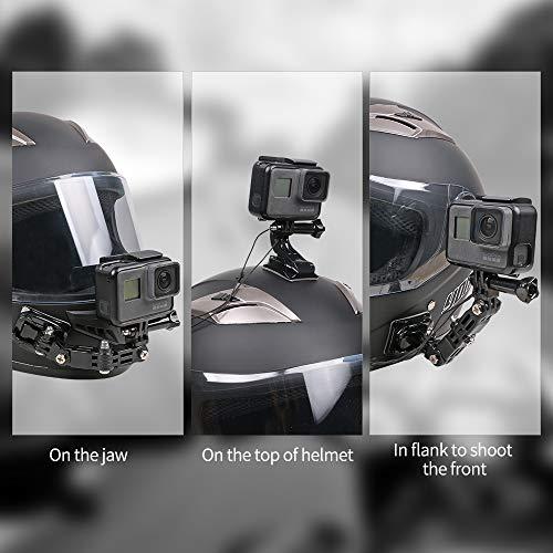 SKEZN Motorcycle Helmet Chin Mount Kit Compatible with GoPro Hero 12 Black, Hero 11/10/9/8/7 (2018) and More Action Cameras (Motorcycle Helmet Chin Mount)
