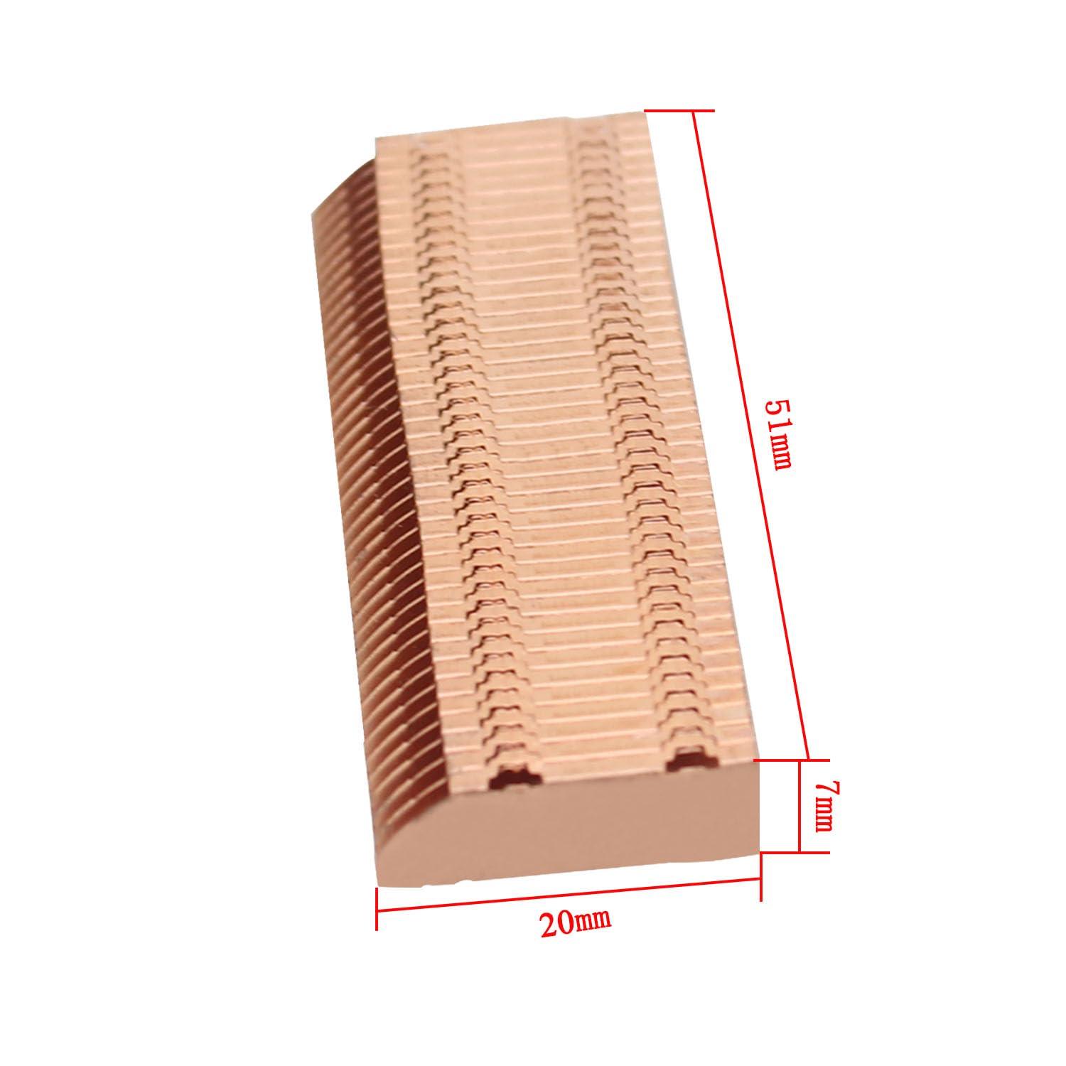 usmenghe USMENGHE Copper Heat Dissipation Fin Thermal Conductivity Brass Fin Radiator Pipe Heat Sink