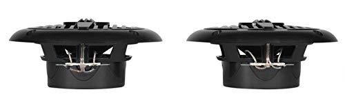 Rockville ROCKVILLE Pair MS40B Black 4" 200 Watt Marine Boat Speakers Compact and Powerful
