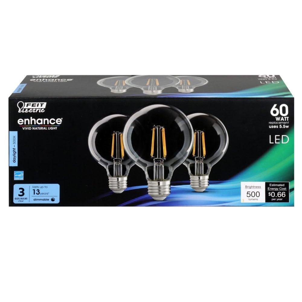 Feit Electric Feit Electric Bulb LED G25 DL 5.5W 3PK