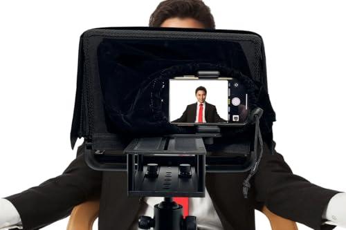 Glide Gear Glide Gear TMP100 Adjustable iPad/ Tablet/ Smartphone Teleprompter Beam Splitter 70/30 Glass w/ Carry Case No Plastic All Metal / No Assembly Required