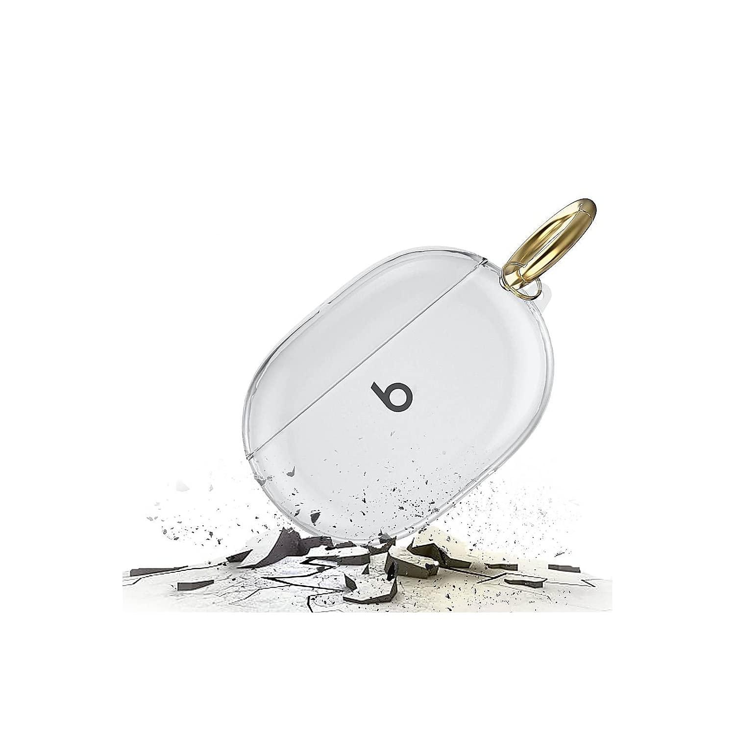 ZERODAMAGE SAHARA CASE SaharaCase Hybrid Flex Case for Dr. Dre Studio Buds 2021 [Rugged] Full Body Protection Antislip Grip Slim with Keychain (Clear)