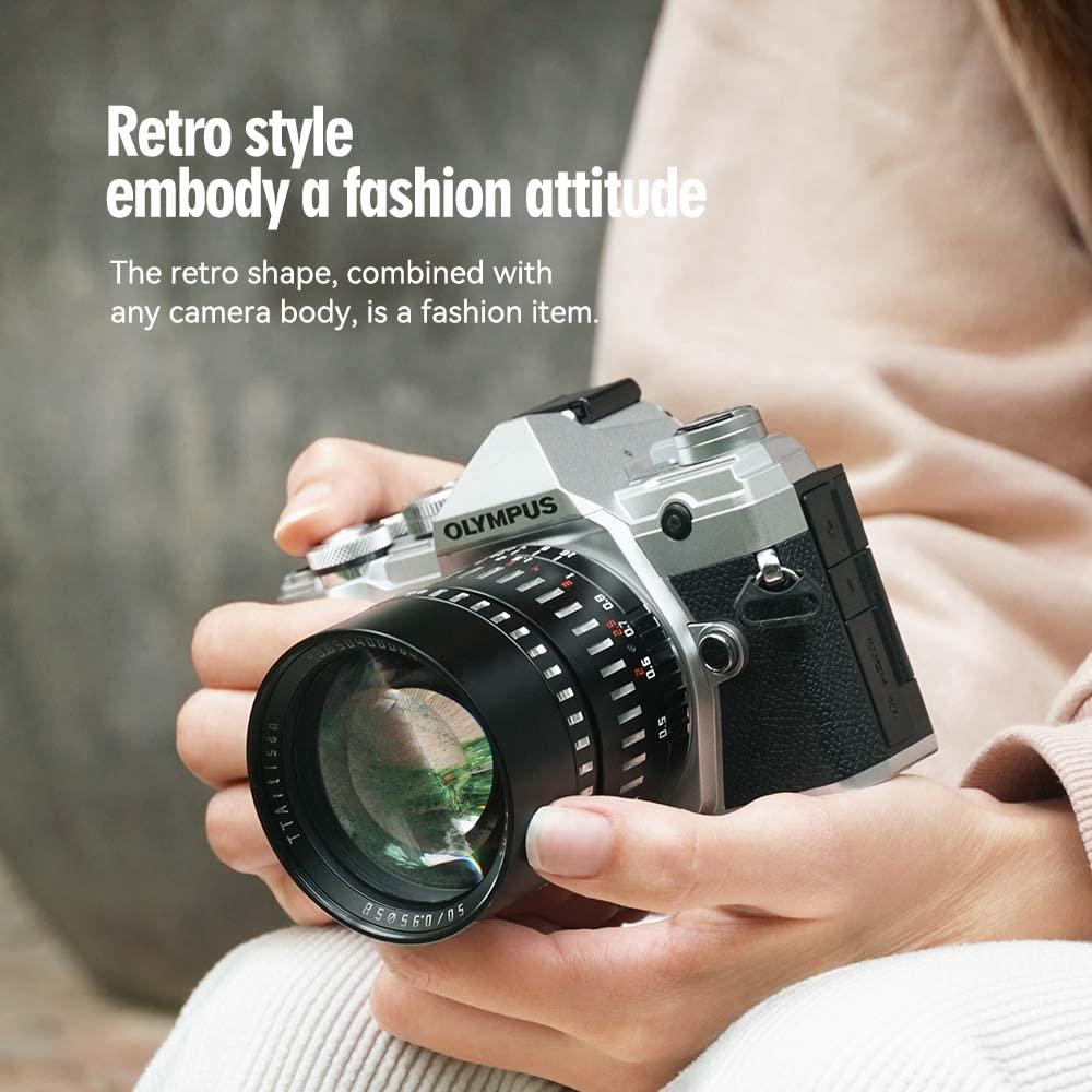 TTARTISAN TTArtisan 50mm F0.95 APS-C Large Aperture Portrait Prime Lens for L-Mount Camera Lecia T, TL, TL2, CL, Sigma FP