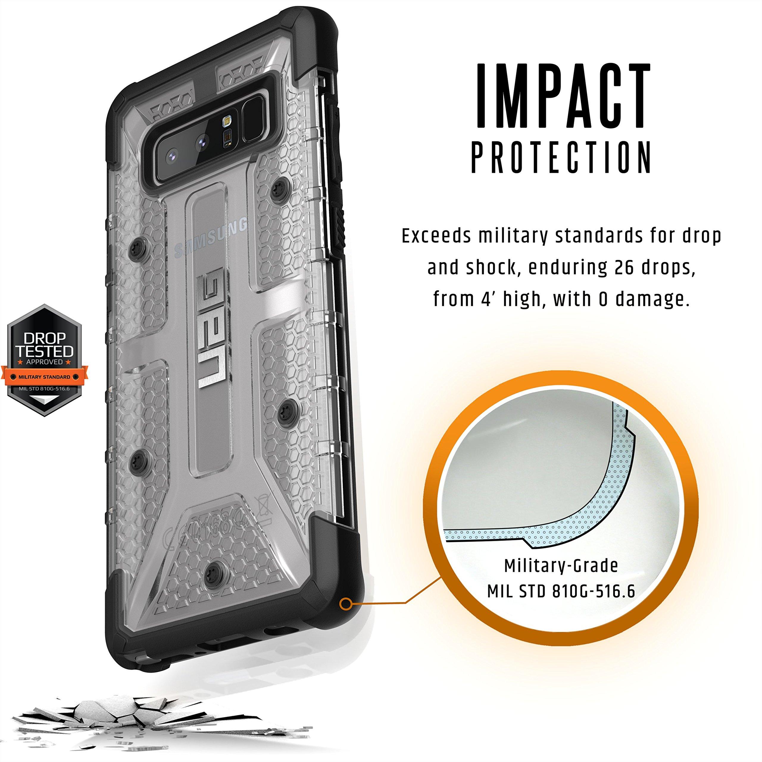 URBAN ARMOR GEAR URBAN ARMOR GEAR [UAG] Samsung Note 8 Plasma Feather-Light Rugged [Ice] Military Drop Tested Phone Case