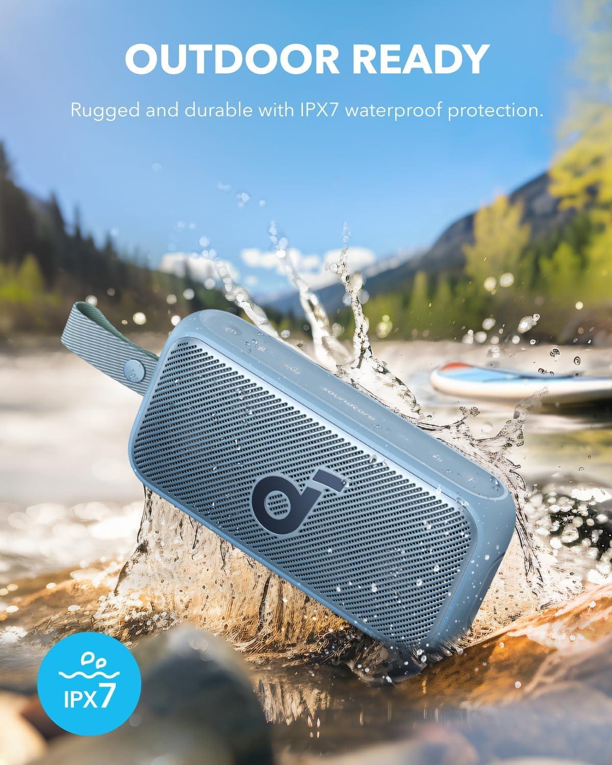 Soundcore Soundcore Motion 300 by Anker, Bluetooth Speaker, Wireless Hi-Res Portable Speaker, IPX7 Waterproof, BassUp, Bluetooth 5.3, 30W Stereo Sound, 13H Playtime for Home, Shower, Outdoor, and Travel - Blue