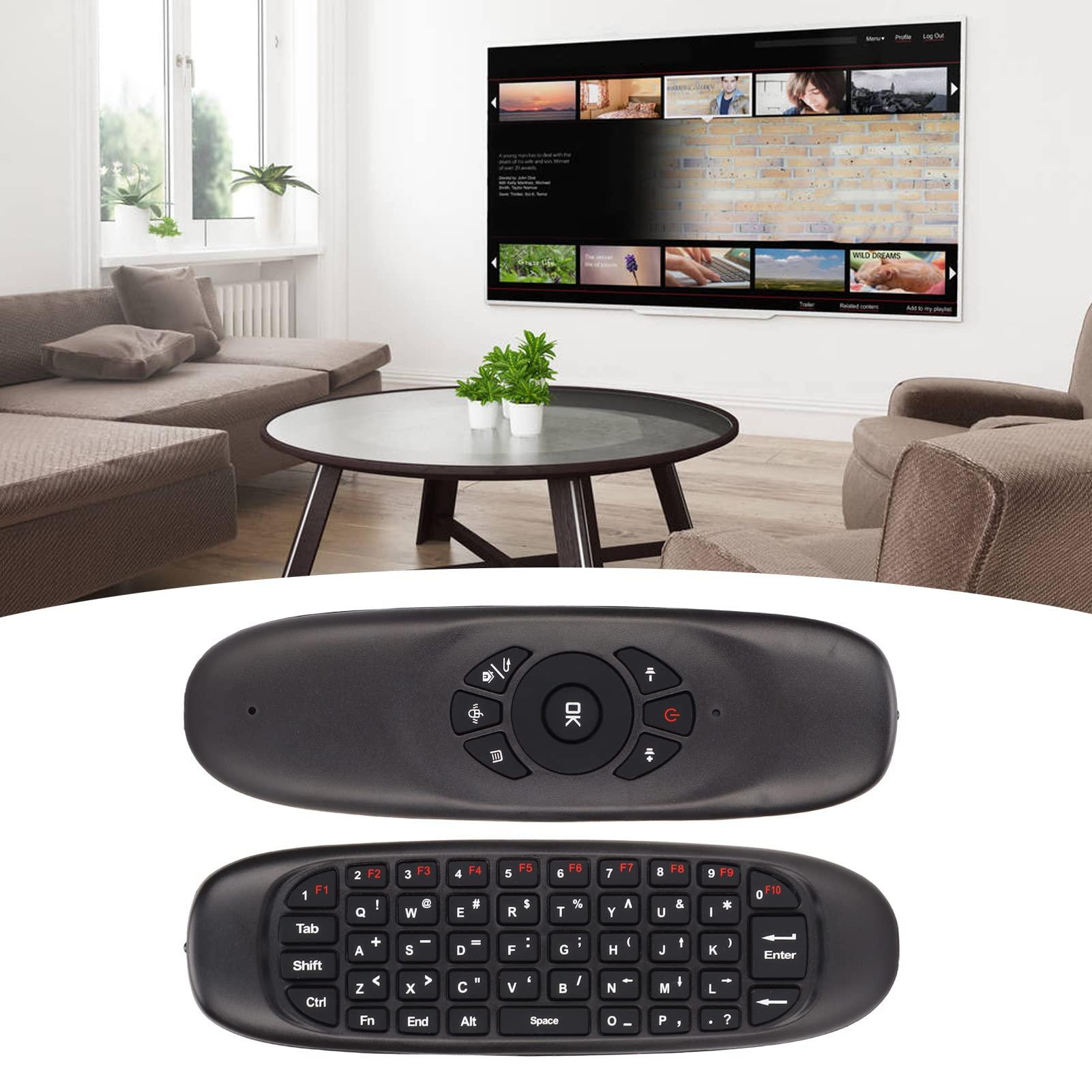 Jectse Air Mouse, 2.4GHz Keyboard with USB Receiver and Cable, Universal TV Remote Air Mouse Remote for PC TV, Plug and Play