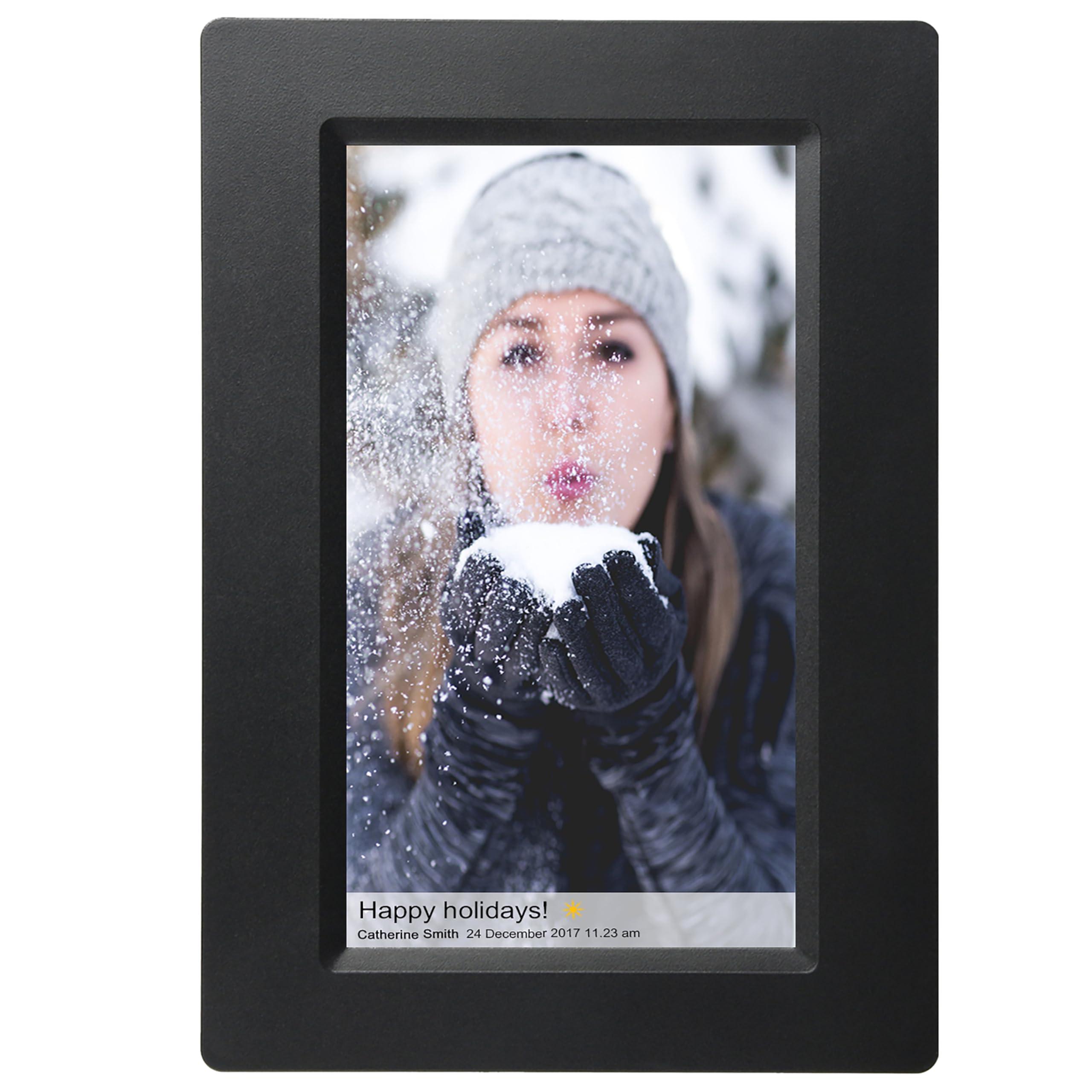 Supersonic Supersonic SC-7107W 7-Inch Smart Photo Frame IPS Touch Screen with 8GB Memory, WiFi, App Control, Multi-Language Menus and Auto-Rotation. Display, Share, and Cherish Memories Easily.