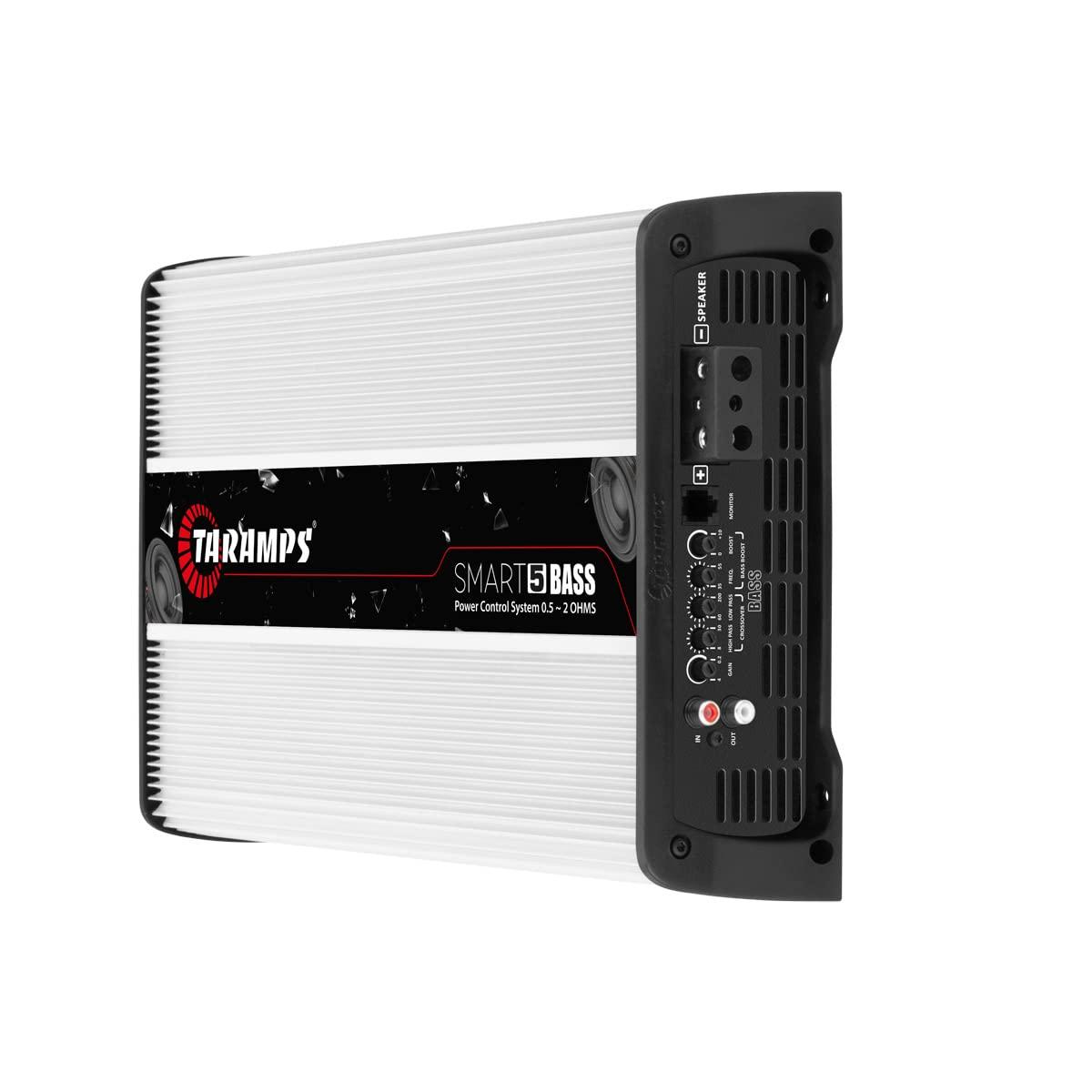 Taramp's Taramps Smart 5 Bass Amplifier 0.5 to 2 Ohms 5000 Watts RMS, Multi Impedance, 1 Channel, High Power Class D, Monoblock, Great for Subwoofers, Smart 5k