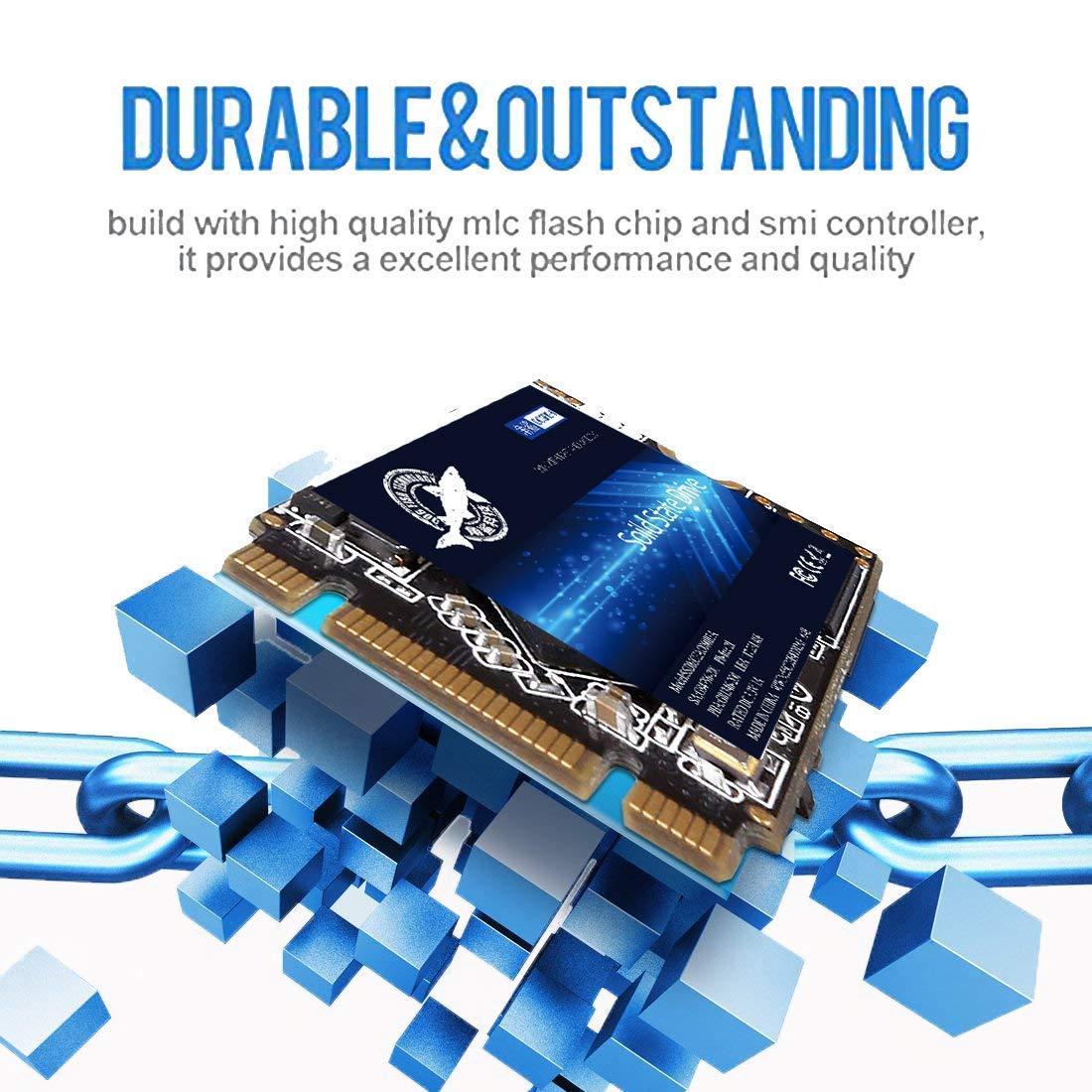 THREE COLOUR DOGFISH SSD SATA M.2 2242 500GB Dogfish Ngff Internal Solid State Drive High Performance Hard Drive for Desktop Laptop SATA III 6Gb/s (500GB, M.2-2242)