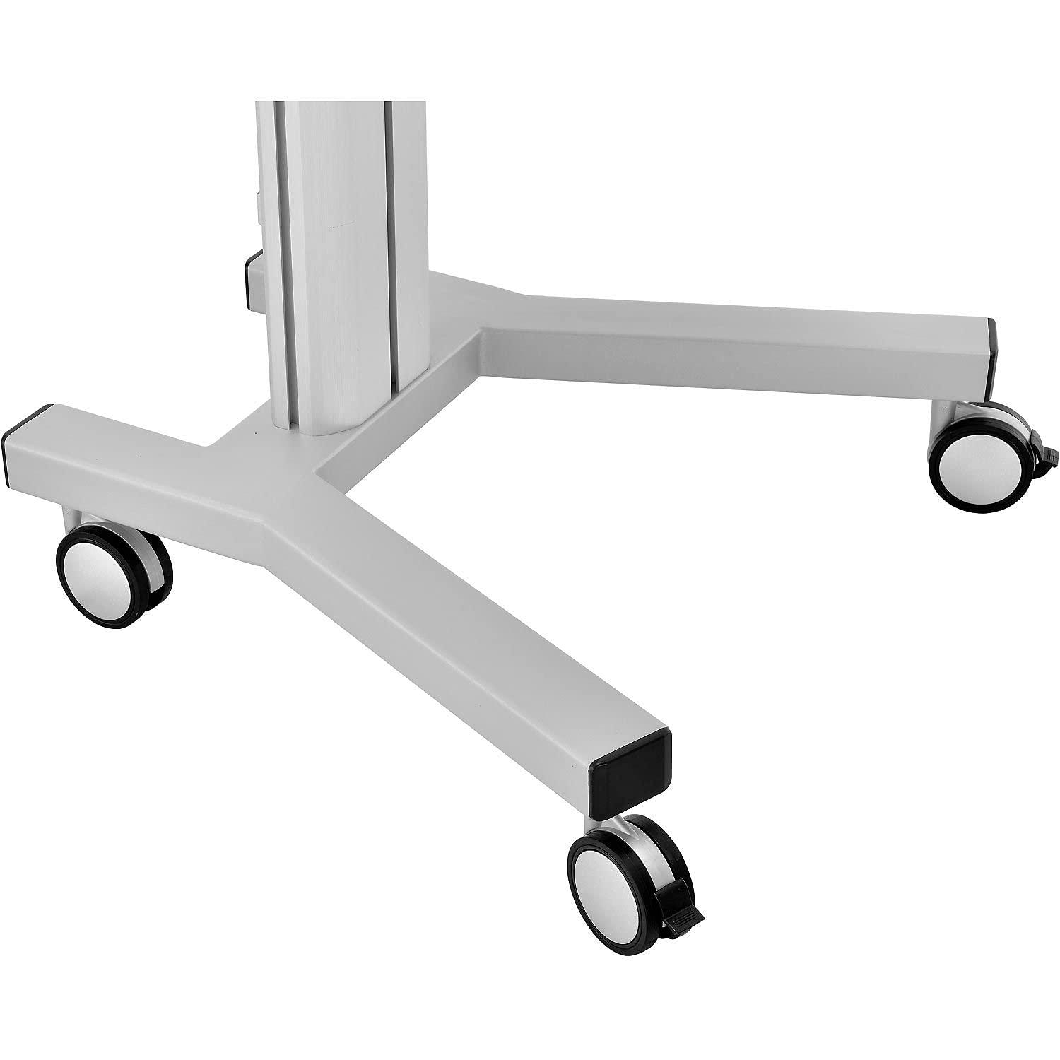 IndustrialSupplies IndustrialSupplies Mobile Laptop Workstation, Height Adjustable, 4-Outlet Power Strip