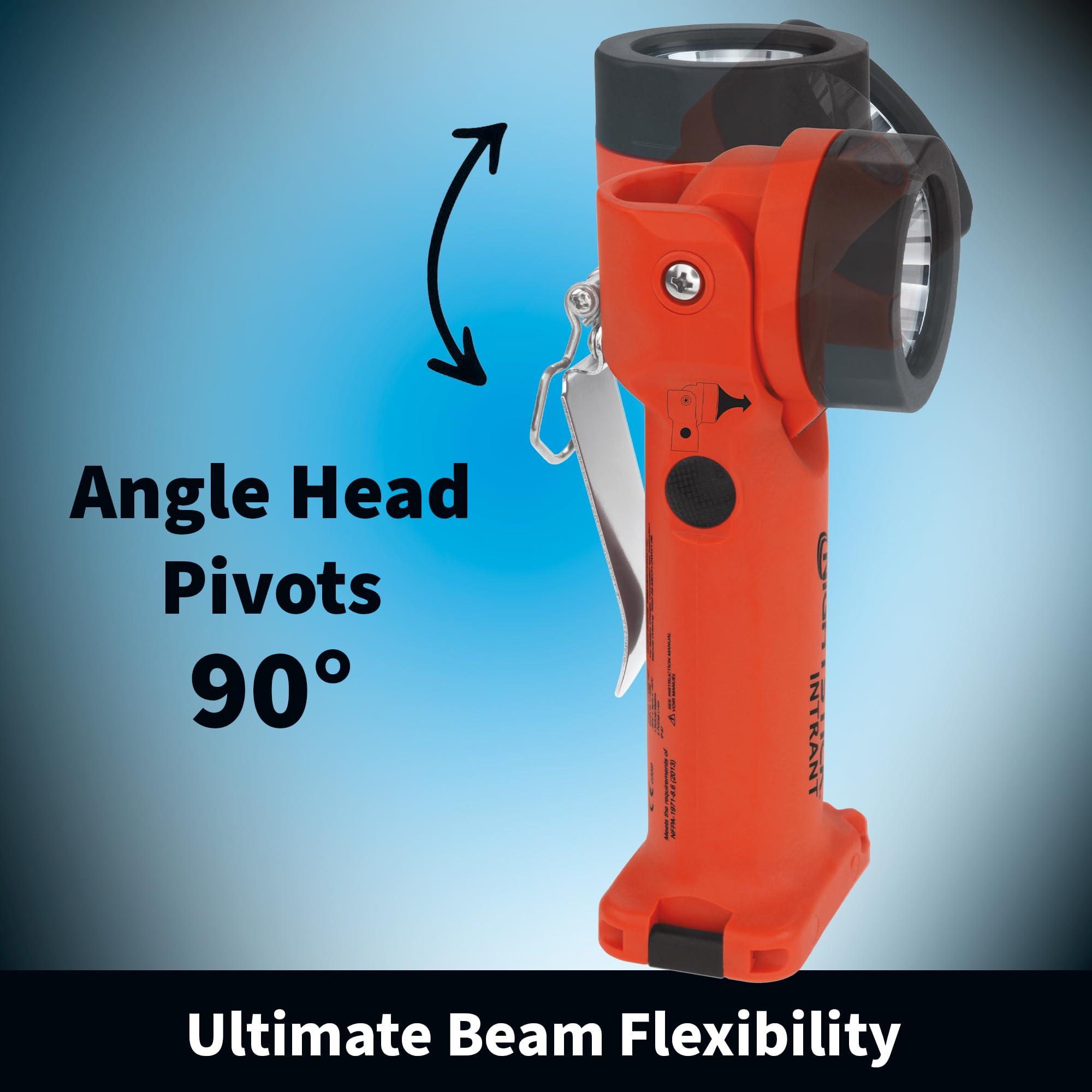 Nightstick Nightstick Intrant Rechargeable Instrinsically Safe Permissible Dual-Light Angle Light (Red)