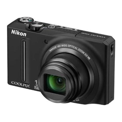 Nikon Nikon COOLPIX S9100 12.1 MP CMOS Digital Camera with 18x NIKKOR ED Wide-Angle Optical Zoom Lens and Full HD 1080p Video (Black) (Old Model Camera) (Renewed)