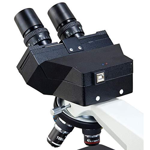 OMAX OMAX 40X-2500X Built-in 3.0MP USB Camera Binocular Compound Kohler Microscope with Aluminum Case