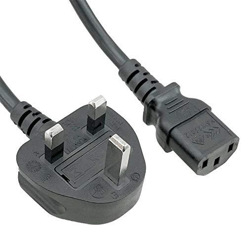 SF Cable SF Cable 8ft UK BS1363 3-pin Plug to IEC C13 Power Cord (Thicker Wire)