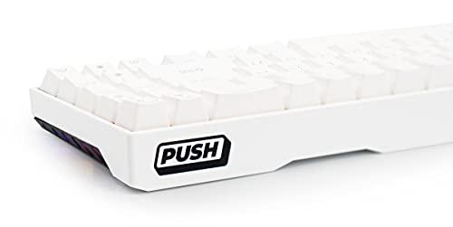 MEKO MEKO Meko Push White 65% RGB LED Hotswap Bluetooth Double Shot ABS Mechanical Keyboard (Kailh Box Brown)