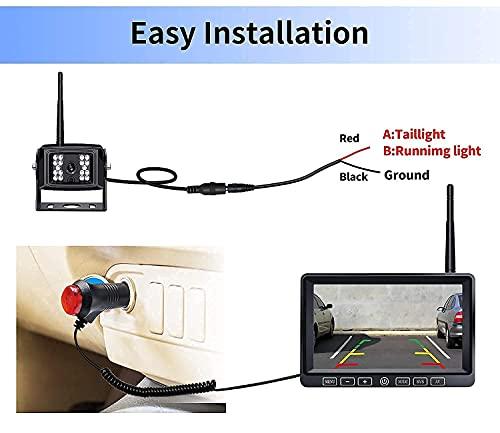 ZEROXCLUB ZEROXCLUB Wireless 7" Backup Camera Bundles(W01+BW702)