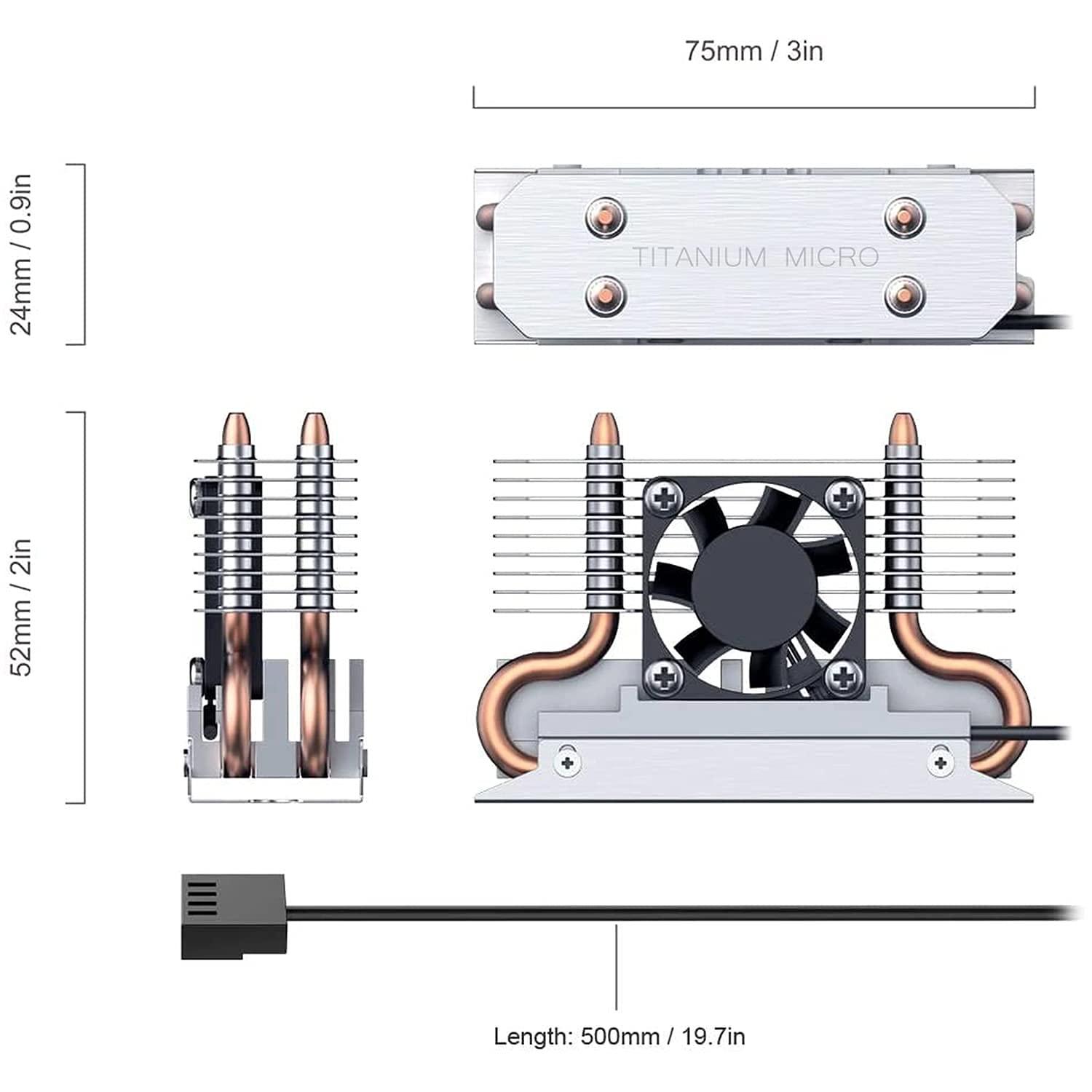 Titanium Micro Titanium Micro Internal Solid State Drive (2TB, TH7175 Plus, M.2)