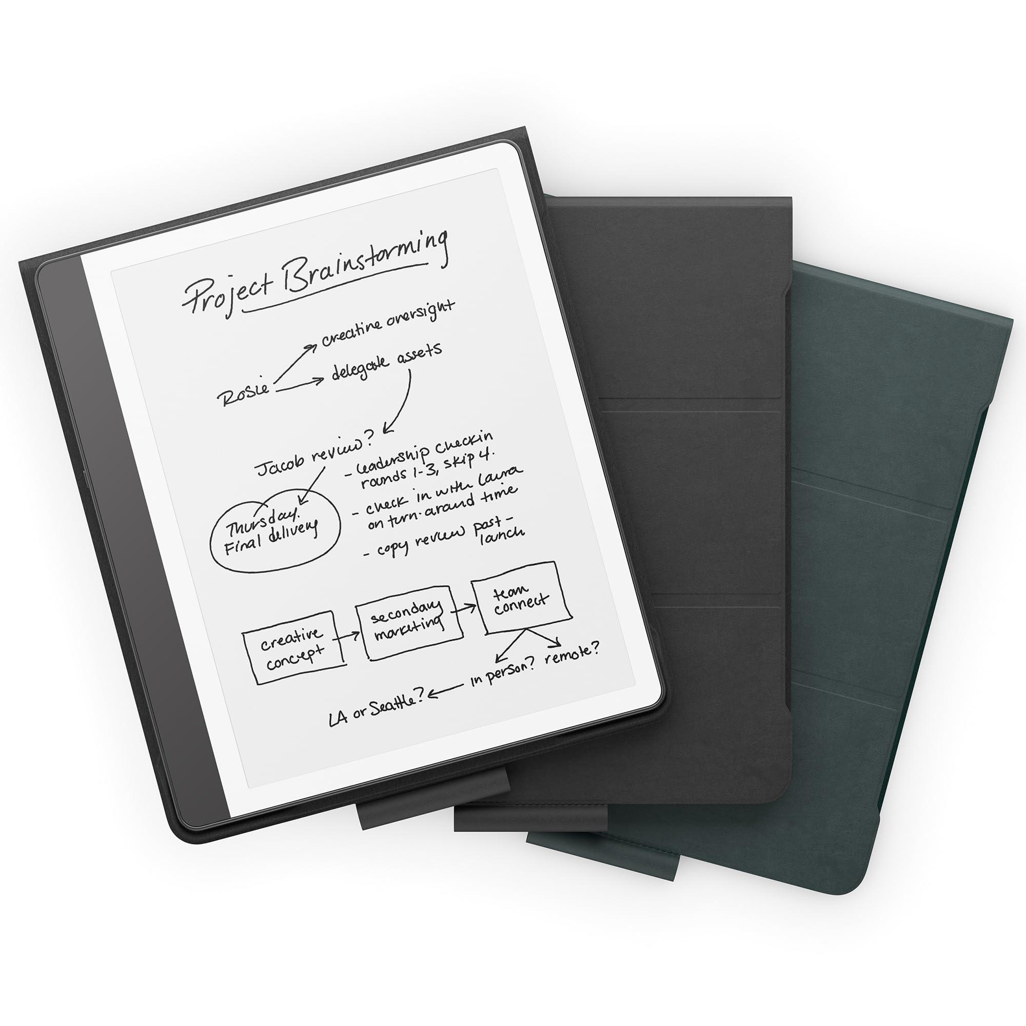 Amazon New Amazon Kindle Scribe Folio Cover with Magnetic Attach, Sleek Protective Case - Premium Leather