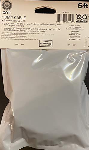 ONN 6 ft ONN HDMI Cable