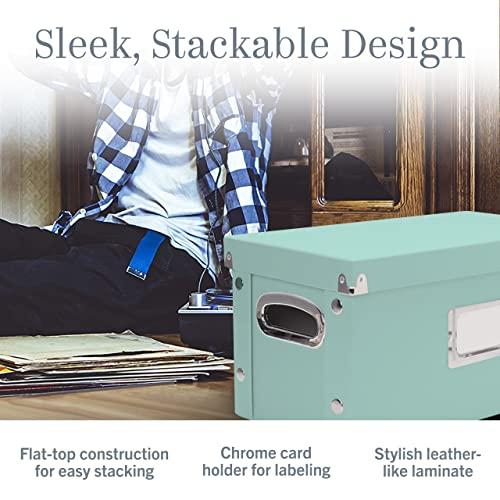 Snap-N-Store Snap-N-Store Vinyl Record Storage Box - 7"/45 RPM - 1 Pack Crate Holds up to 75 Vinyl Albums - Mint