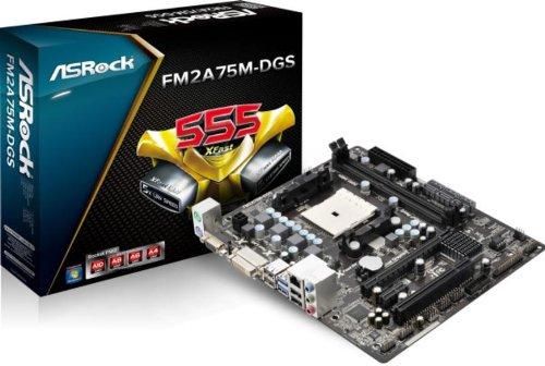 ASRock ASRock Socket FM2/AMD A75 FCH/DDR3/SATA3&USB3.0/A&V&GbE/MicroATX Motherboard FM2A75M-DGS