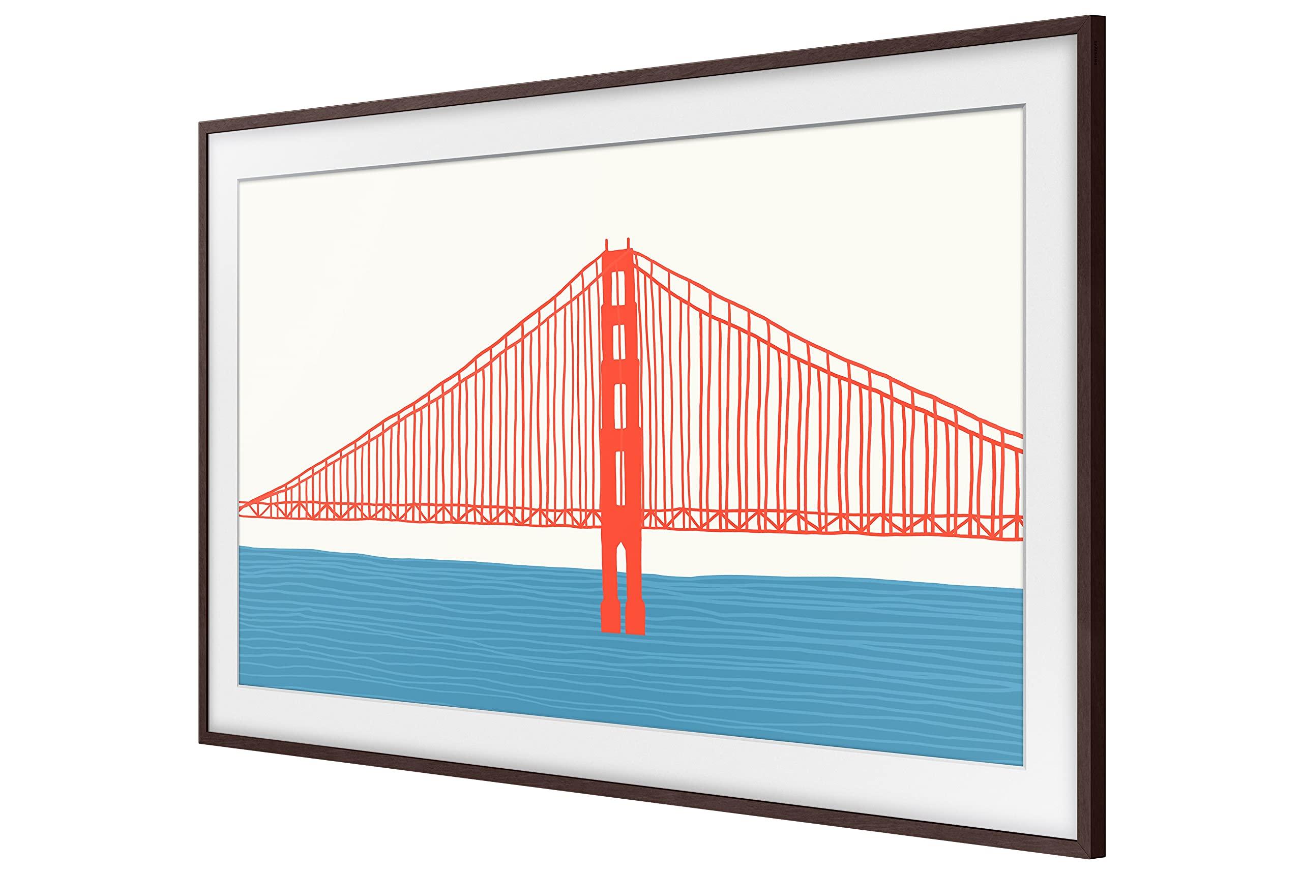 SAMSUNG Samsung (2021) Modern Brown Frame Customizable Bezel, 55-Inch