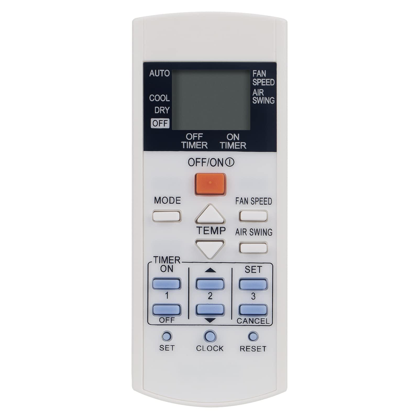 PERFASCIN PERFASCIN A75C3716 Replace Infrared IR Remote Control Fit for Panasonic AC A/C Conditioner A75C3625 A75C3297 A75C2817