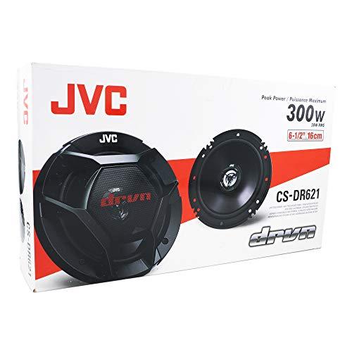 JVC JVC CS-DR621 Car Speakers - 300 Watts of Peak Power, 6.5 Inch, Full Range, 2 Way, Sold in Pairs