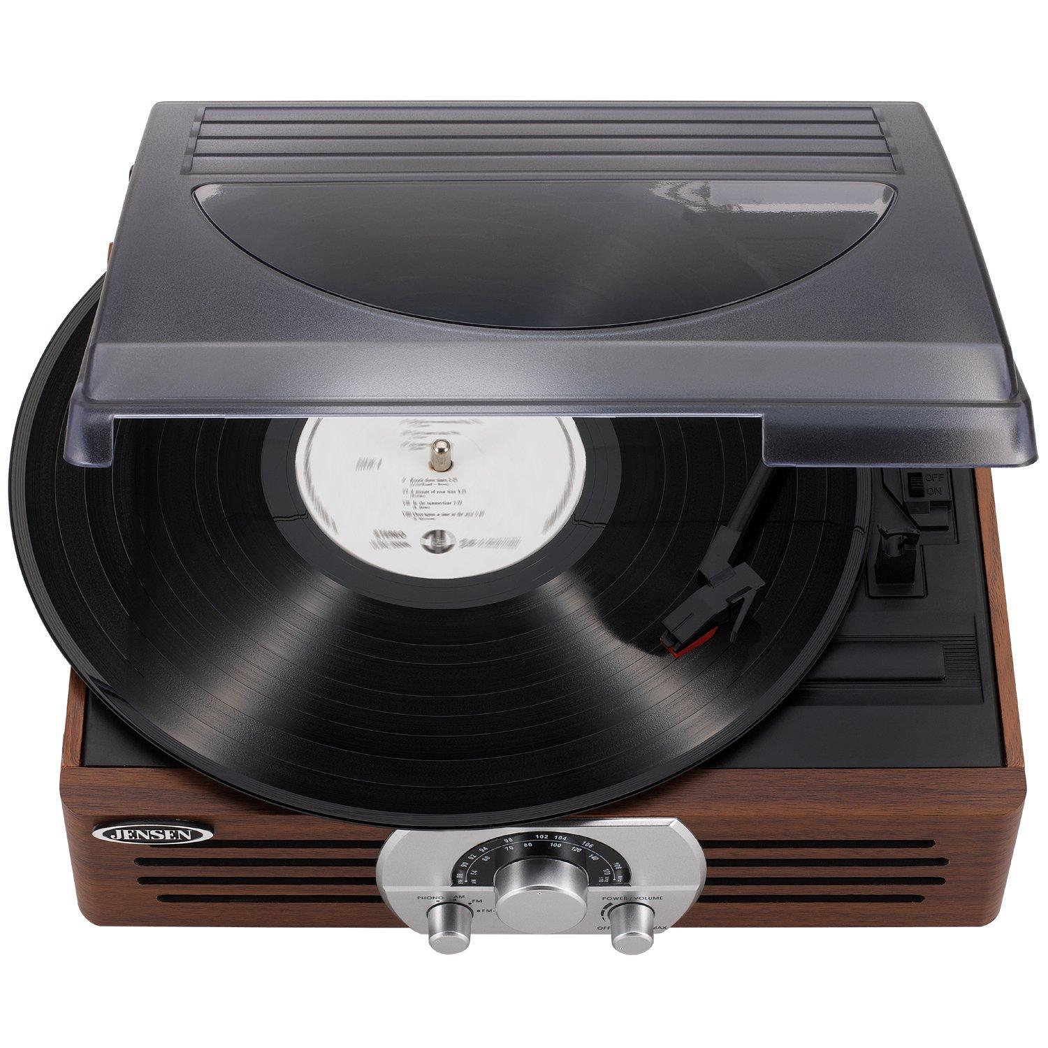Jensen Jensen JTA-222 3-Speed Turntable, case