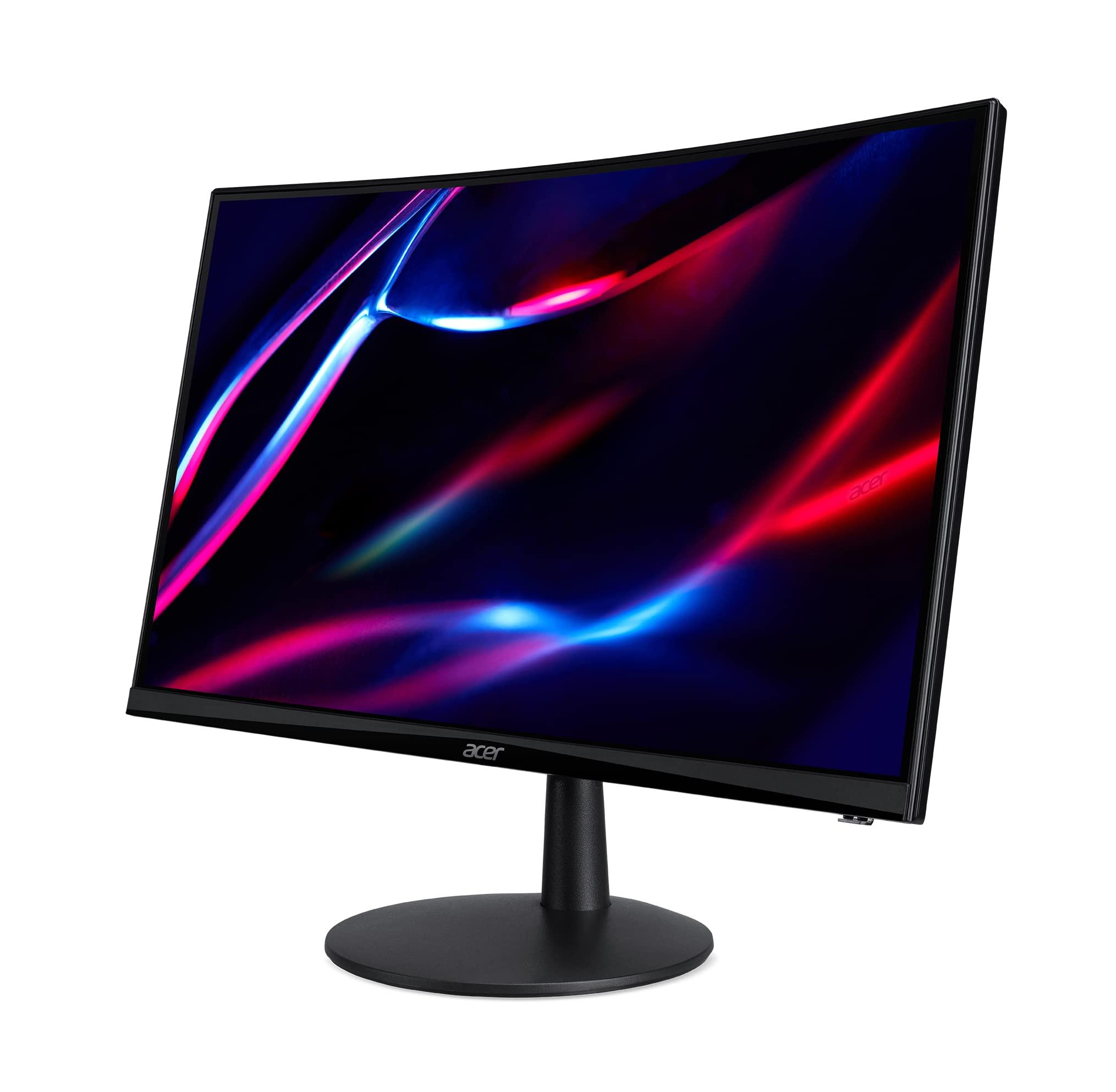 acer Acer Nitro 23.6" Full HD 1920 x 1080 1500R Curve PC Gaming Monitor | AMD FreeSync | 75Hz Refresh | 1ms (VRB) | ZeroFrame Design | 1 x HDMI 1.4 Port & 1 x VGA | ED240Q bi