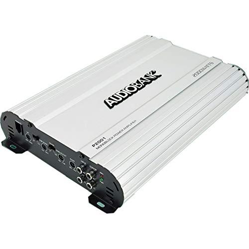Audiobank Audiobank Monoblock 2000 WATTS Amp Class AB Car Audio Stereo Amplifier P2001 Heavy-Duty Aluminum Alloy Heatsink | Class A-B Operation Remote On/Off Circuit