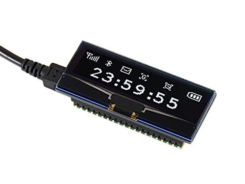 TOP1 Waveshare 2.23 inch OLED Display Module for Raspberry Pi Pico 128×32 Pixels Screen SPI/I2C Four-Wire SPI and I2C Communication Monitor @TOP1