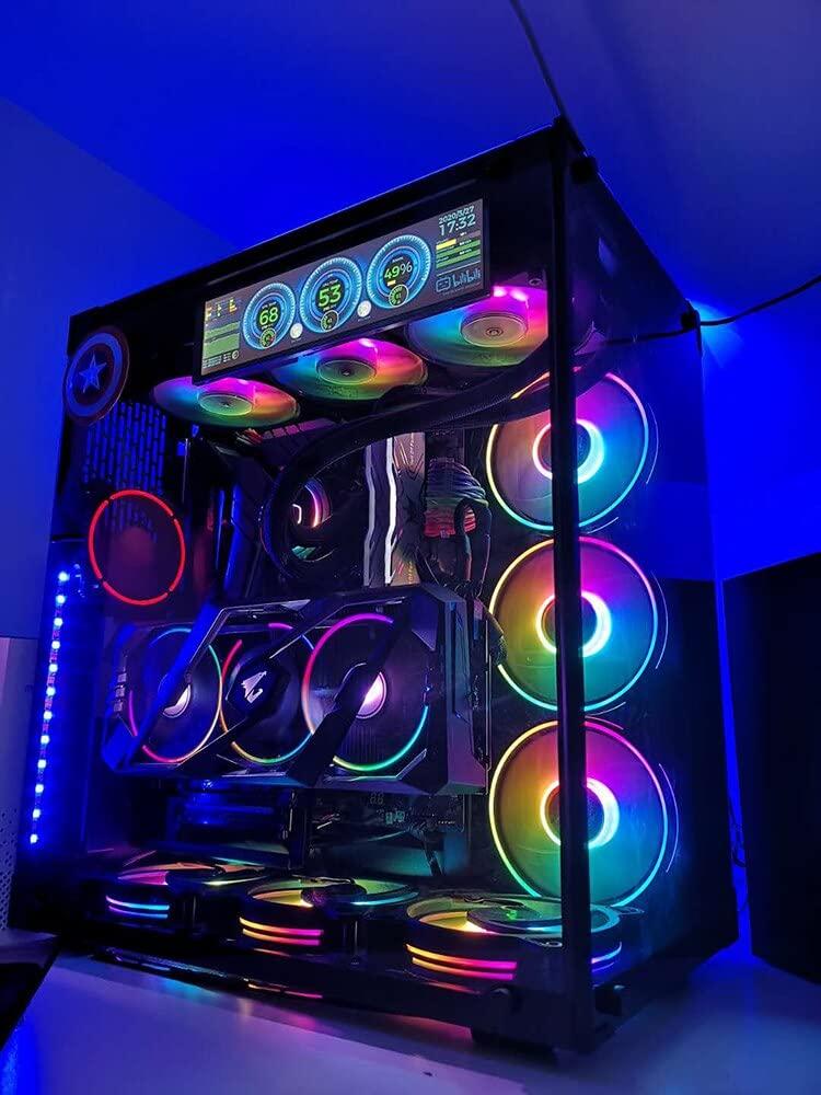 EDIY EDIY 8.8 inch IPS Screen AIDA64 CPU Temperature Monitor 1920x480 LED Display for Cars Monitor GPU Computer Case Sub Screen Raspberry Pi MIPI DIY Kits