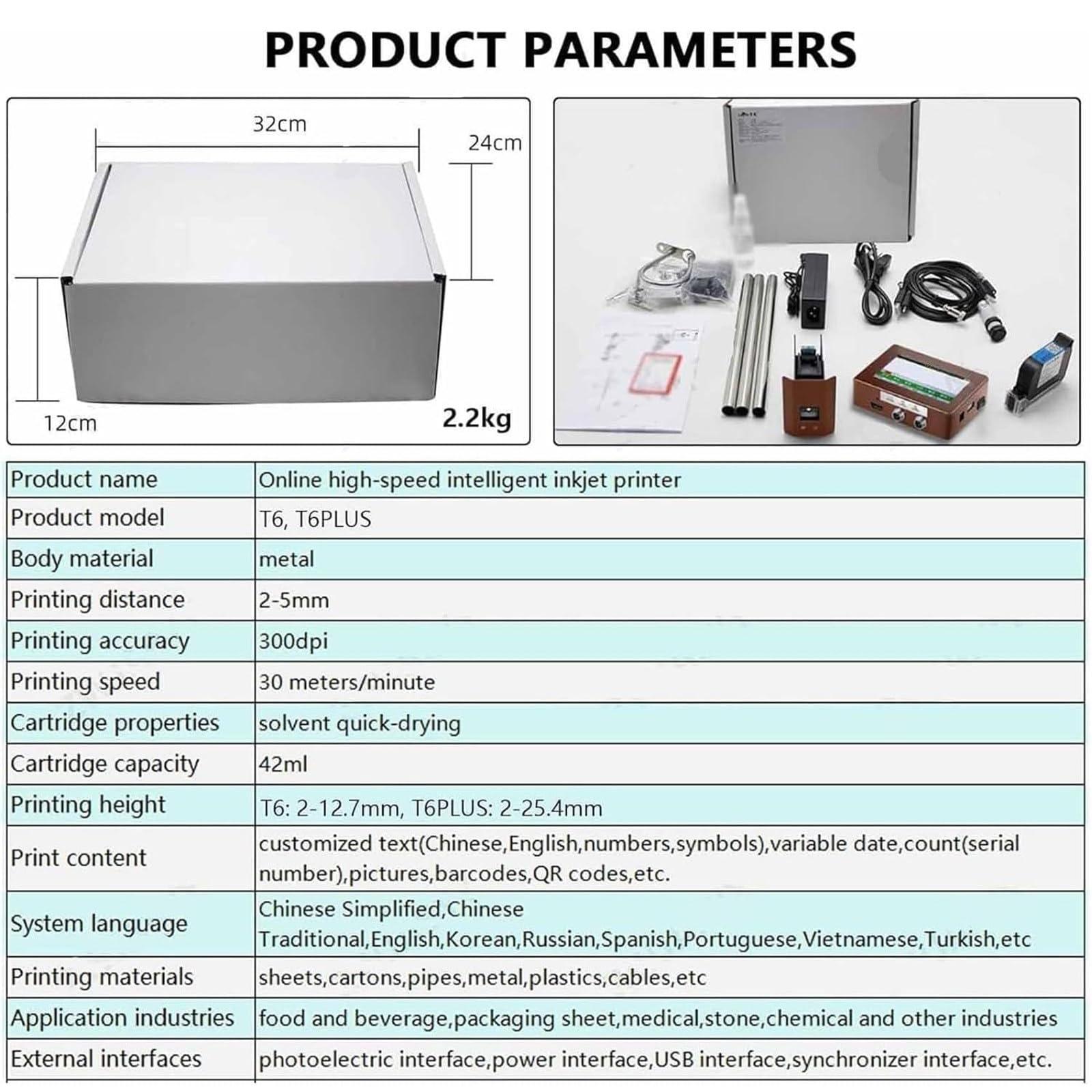 DirectNine Basics DirectNine Basics Inkjet Coding Machine for Text QR Code/Barcode/Batch Number/Label/Image/Date Printer with Touch Screen - Industrial Inkjet Printer, Online Coding Machine, 12.7mm