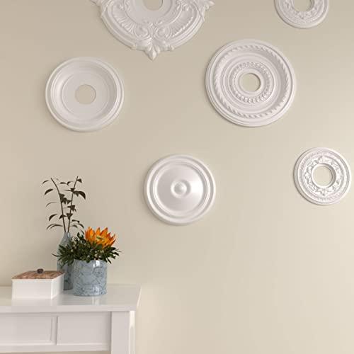 Ekena Millwork Ekena Millwork CM12RE Reece Ceiling Medallion, 12"OD x 1 3/4"P (Fits Canopies up to 2 3/8"), Factory Primed