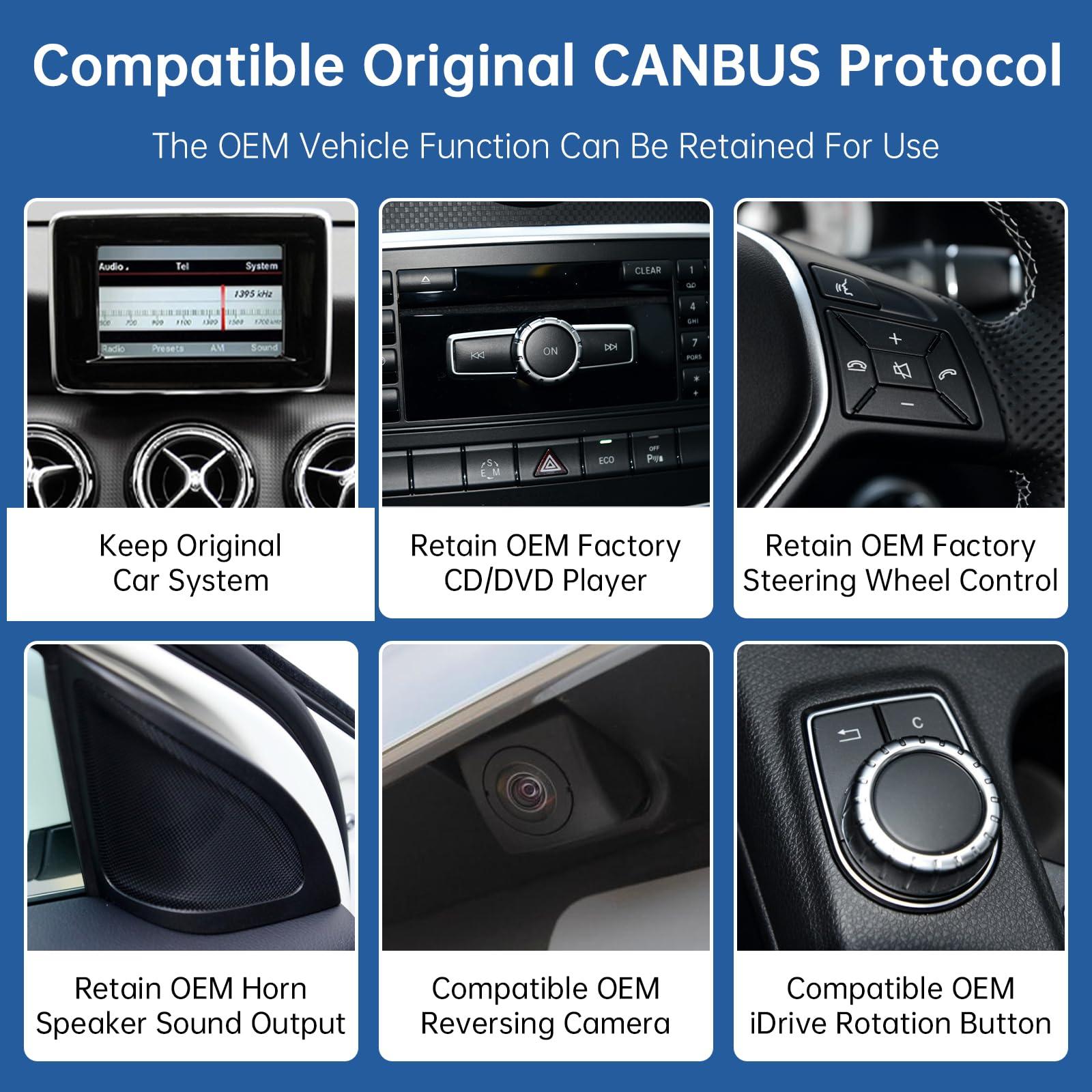 Road Top Road Top 12.3 Inch Car Touchscreen Wireless CarPlay Android Auto for Mecedes Benz CLA GLA Class C117 X117 X156 2013-2015 Year with NTG4.5/4.7 System, Car Stereo Multimedia Radio Receiver