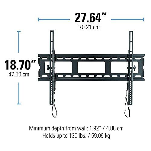 Sanus Sanus Universal Low Profile Tilt TV Wall Mount for 37" - 80" LED, LCD & Plasma TVs, Eliminates Glare with 10º of Tilt & Post-Install Adjustments - 3 Step Install - Safety Certified - MLT14-B1