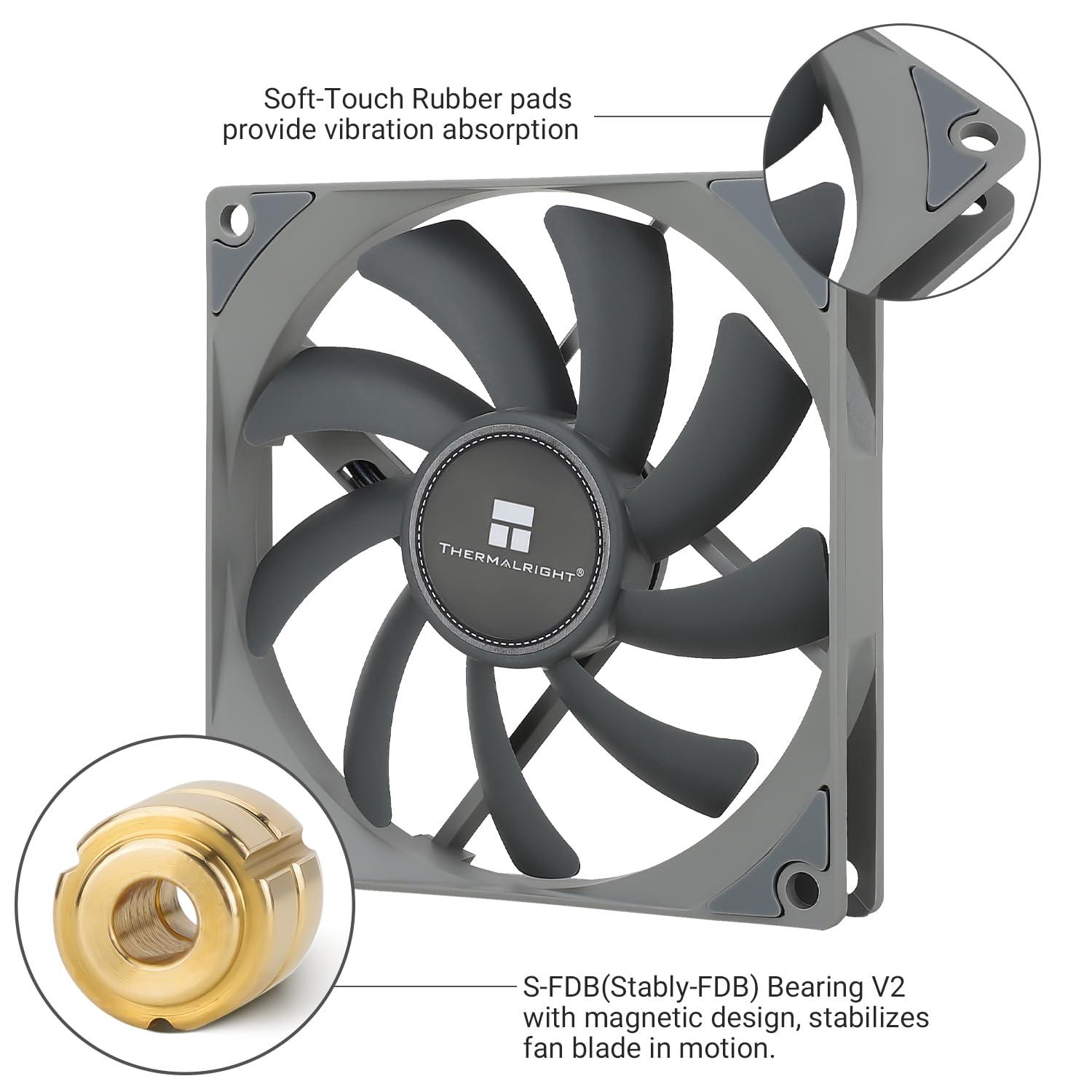 Thermalright Thermalright TL-9015 9cm Slim Fan, Hydraulic Bearing 15mm Slim case Fan, 4pin PWM 2700 Speed.