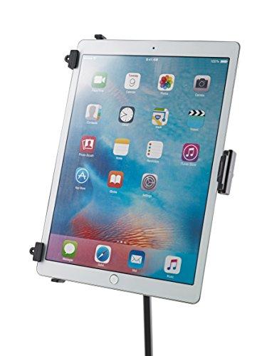 K&M K&M - Konig & Meyer 19790.516.55 - Universal Tablet iPad Holder for Mic Stand - Switch Landscape to Portrait - Professional Grade for all Musicians - Studio or Remote Home Use - German Made - Black