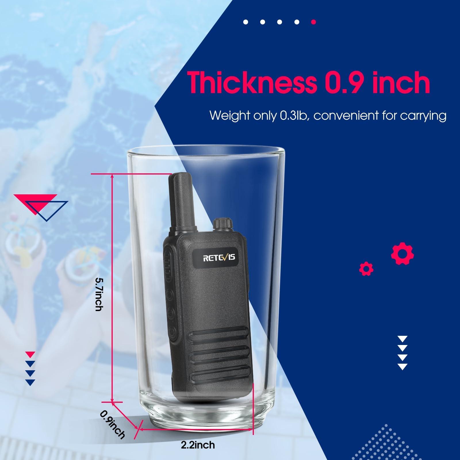 Retevis Retevis RB48 Heavy Duty Waterproof Walkie Talkies(10 Pack) Bundle with RB47 Radios Walkie Talkies, Waterproof Version RT22(10 Pack), for Construction Business