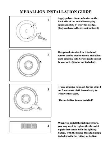 Livex Lighting Livex Lighting 8219-48 Ceiling Medallion, Antique Gold Leaf