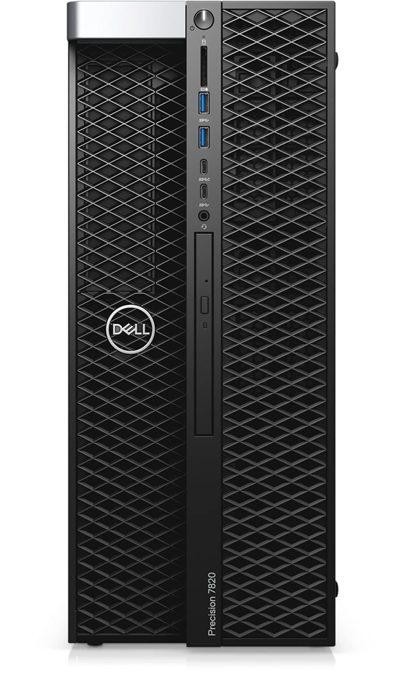 Dell Dell Precision T7820 Workstation Desktop | Xeon Silver - 4208-512GB SSD Hard Drive - 32GB RAM - AMD Radeon PRO WX 3200 | 8 cores @ 3.2 GHz - 4GB GDDR5 Win 11 Pro Black (Renewed)