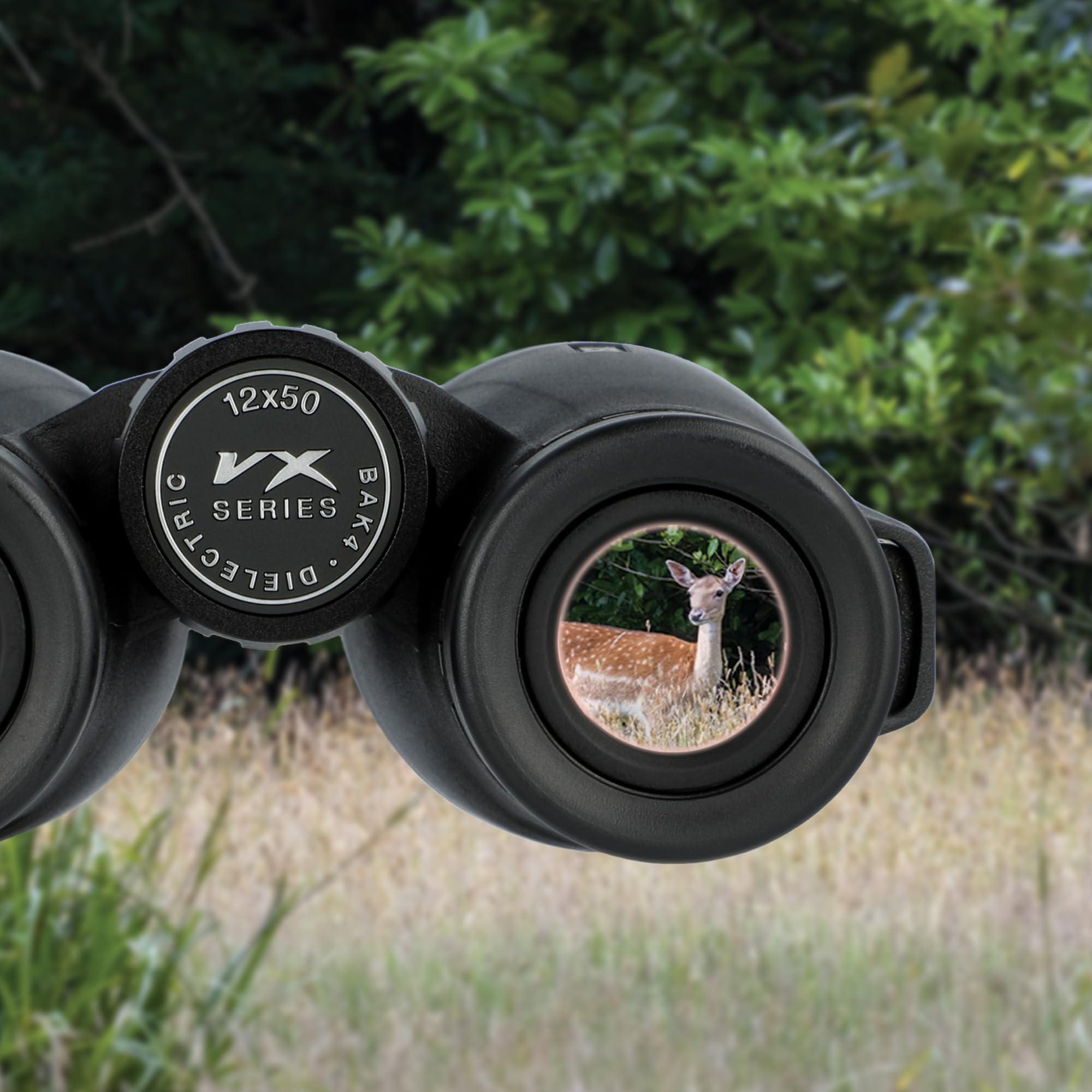 Carson Carson VX Series 12x50mm Full Sized High Definition Waterproof Binoculars, Black (VX-250)