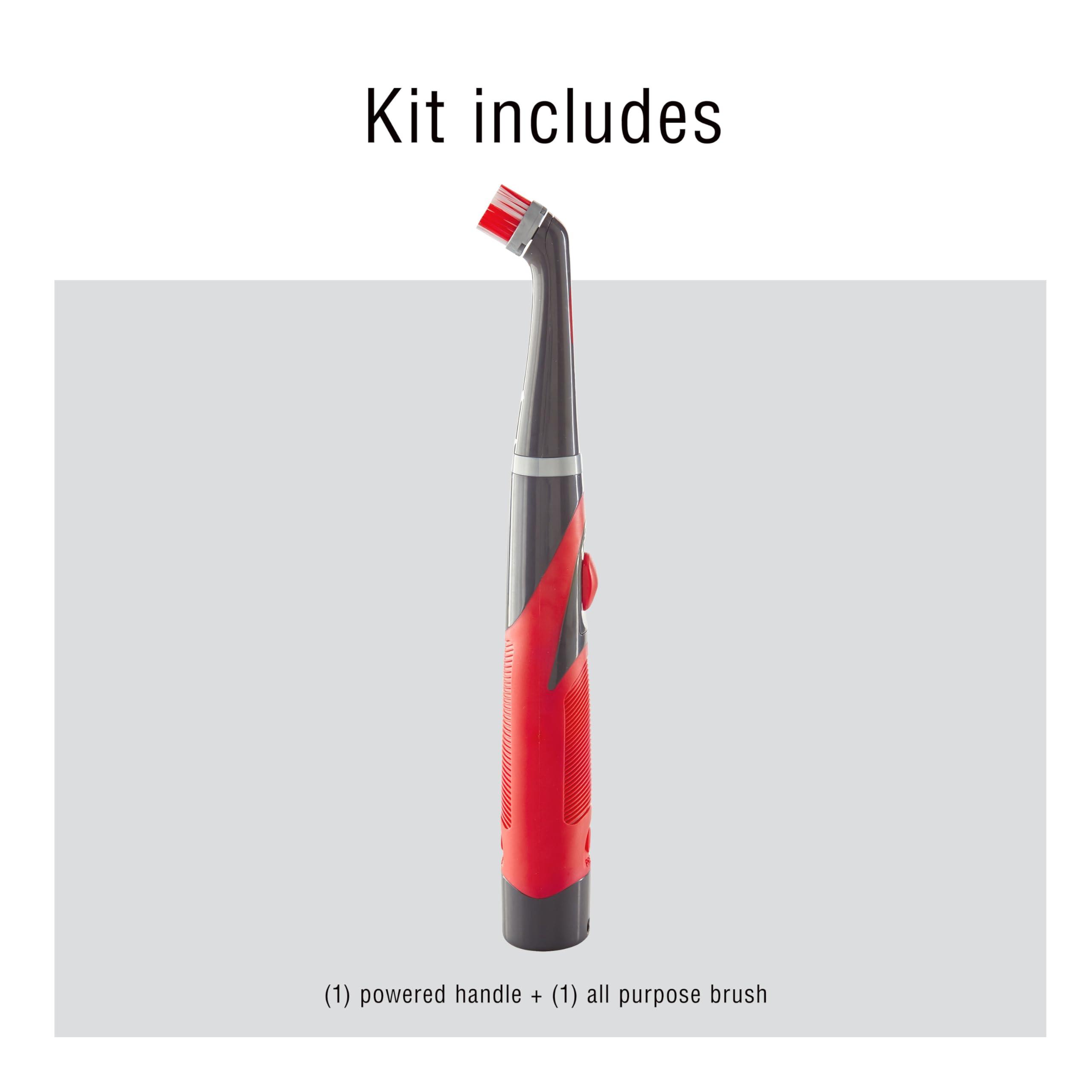 Rubbermaid Rubbermaid Reveal Power Scrubber with Multi-Purpose Head, Cordless Electric Battery Powered Scrub Brush, Water Resistant, for Home/Kitchen/Bathroom/Grout/Tile/Shower/Tub