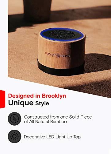 Symphonized Symphonized NXT Premium Genuine One Piece Solid Hand Carved Bamboo Wood Bluetooth Portable Speaker. Compatible with All Bluetooth iOS Devices, All Android Devices and Mp3 Players